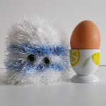 Eierwärmer blau-weiß